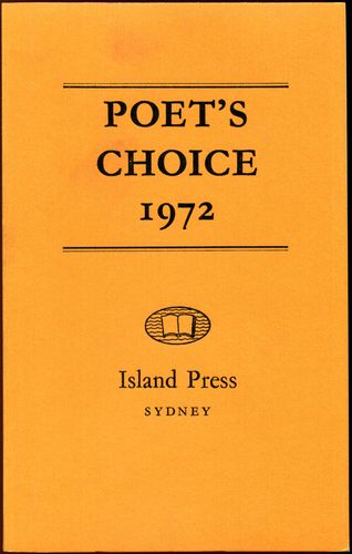  - Poet's Choice 1972.