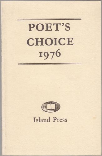 ROBERTS, PHILIP; Editor. - Poet's Choice 1976.