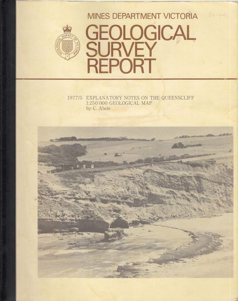 ABELE, C. - Geological Survey Report 1977/5 Explanatory notes on the Queenscliff Geological map.
