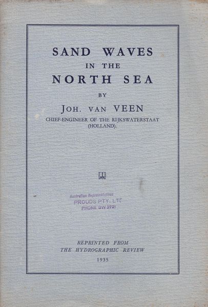 VEEN, JOH. VAN. - Sand Waves in the North Sea.