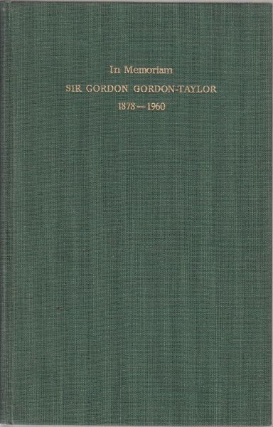  - Sir Gordon Gordon-Taylor.