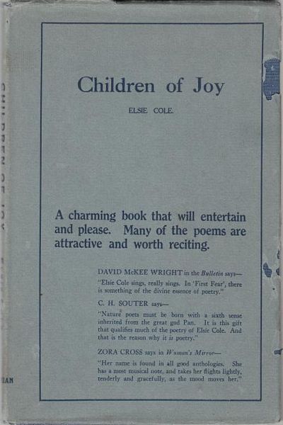COLE, ELSIE. - Children of Joy.