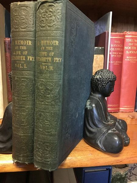 FRY, ELIZABETH GURNEY; FRY, KATHERINE; CRESSWELL, RACHEL ELIZABETH. - Memoir of The Life of Elizabeth Fry, With Extracts From Her Journal And Letters. Edited by two of her daughters. Two Volumes.