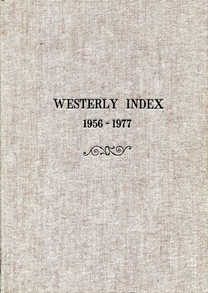 GOLDSTIVER, LINDA M. - Westerly Index. 1956-1977.