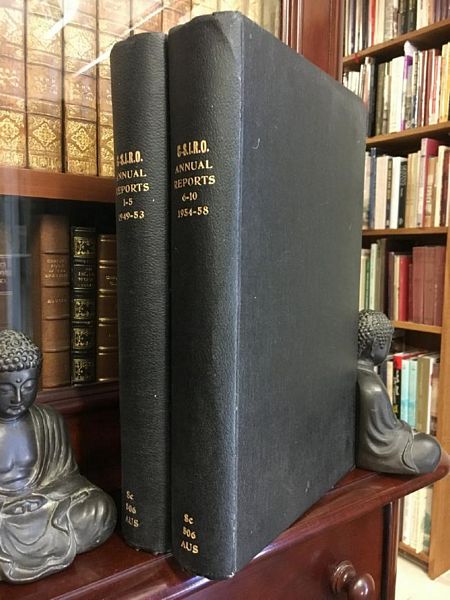 SCIENTIFIC AND INDUSTRIAL RESEARCH ORGANIZATION. - Annual Reports of the Commonwealth Scientific and Industrial Research Organization. First Ten Reports for the Years Ending 1949 to 1958. Ten Reports bound in Two Volumes