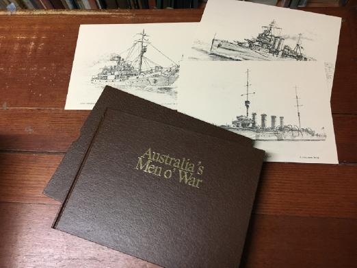 VOLLMER, GEOFF; LIND, LEW. - Australia's Men O' War. The Paintings of Geoff Vollmer.