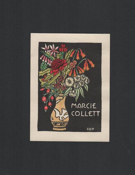 PERROTTET, GEORGE DAVID. - Bookplate: Marcie Collett.
