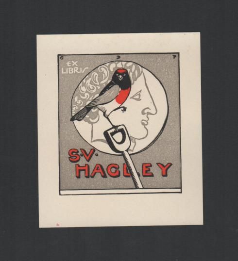 PERROTTET, GEORGE DAVID. - Bookplate: Ex Libris S. V. Hagley.