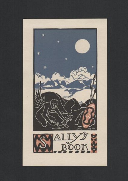 PERROTTET, GEORGE DAVID. - Bookplate: Ex Libris Sally's Book.