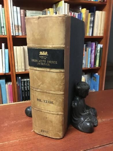 NOWELL, E. C; Government Statistician. - Statistics of The Colony Of Tasmania for the Year 1882. Compiled in The Office of The Government Statistician from Official Records. Contained within Tasmanian. Legislative Council Journals Volume XXXIV. 1883.