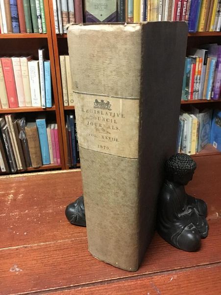 NOWELL, E. C. Government Statistician. - Statistics of The Colony Of Tasmania for the Year 1878. Compiled in The Office of The Government Statistician from Official Records. Contained within Tasmanian. Legislative Council Journals Volume XXVIII. 1879.