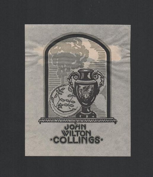 PERROTTET, GEORGE DAVID. - Bookplate: John Wilton Collings.