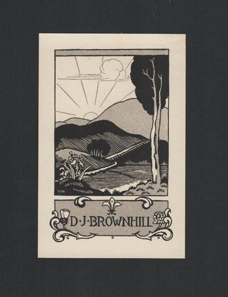 PERROTTET, GEORGE DAVID. - Bookplate: D. J. Brownhill.