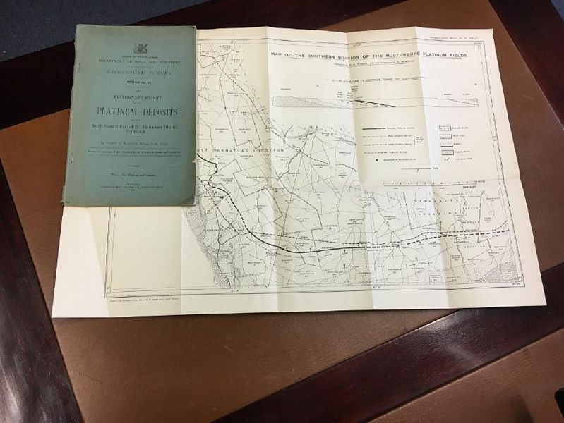 WAGNER, PERCY A. - The Preliminary Report On The Platinum Deposits In The South-Eastern part of the Rustenburg District Transvaal.
