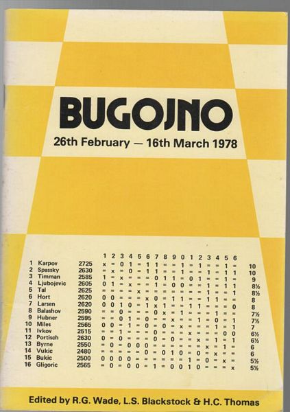 WADE, R. G; BLACKSTOCK, L. S; THOMAS, H. C. - Bugojno 26th February - 16th March 1978.