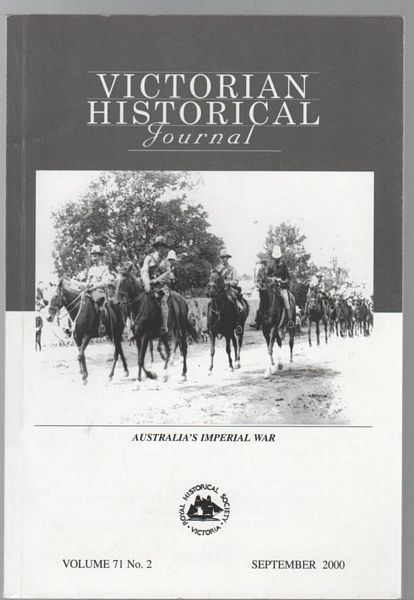 FAHEY, CHARLES. - Two Model Farmers. Ann and Joseph Day of Murchison. Contained in The Victorian Historical Journal. Volume 71, No. 2. September 2000.