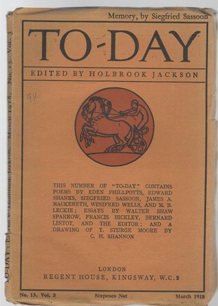 JACKSON, HOLBROOK; Editor. - T0-Day: March 1918. No. 13. Vol. 3.