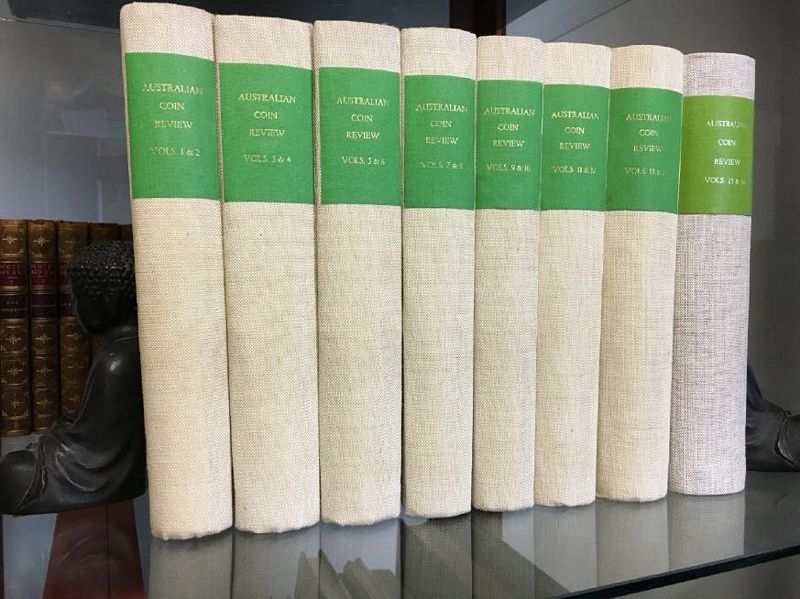 DEAN, JOHN; GARTNER, JOHN; Editors. - AUSTRALIAN COIN REVIEW. July 1964 Vol. I. No. I. to June 1980 Vol 16 No. 12. (192 issues).