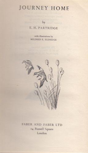 PARTRIDGE, E.H. - Journey Home.