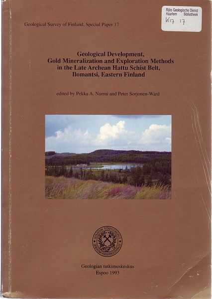 NURMI, PEKKA A; SORJONEN-WARD, PETER; Editors. - Geological Development, Gold Mineralization And Exploration Methods In The Late Archean Hattu Schist Belt, Ilomantsi, Eastern Finland. Geological Survey of Finland, Special Paper 17.