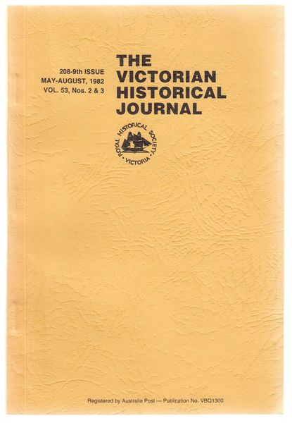 WORSTEAD, VICTORIA. - A Profile of Bella Guerin, Australia's First Woman Graduate. Contained in The Victorian Historical Journal. 208-9th Issue. May-August, 1982. Vol. 53, Nos. 2 & 3.
