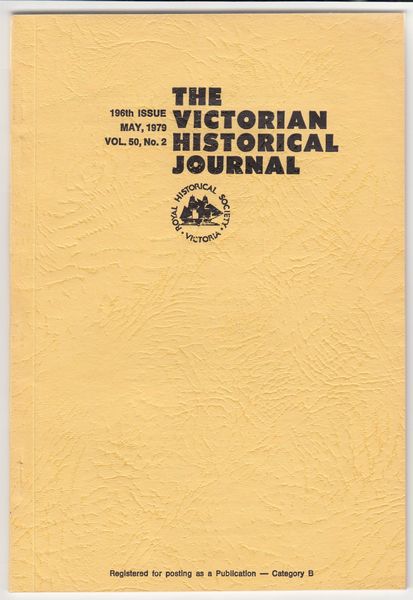 VERSO, M. L. - The History of Medical History. Contained in The Victorian Historical Journal. 196th Issue. May, 1979. Vol. 50, No. 2.