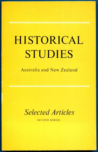 BEEVER, MARGOT; SMITH, F. B. - Historical Studies. Australia and New Zealand.