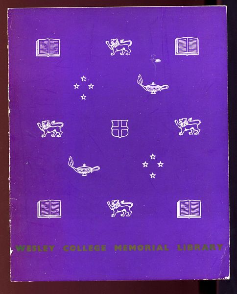  - Wesley College Memorial Library.