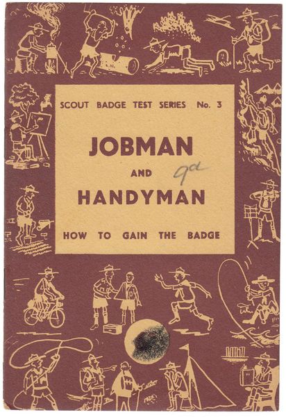  - Jobman and Handyman. Prepared and Approved on behalf of the Boy Scouts Association by the General Editor. Scout Badge Test Series no. 3.