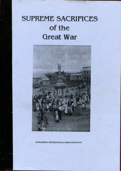 JOHNSON, JOAN. - Supreme Sacrifices of the Great War 1914-1918.
