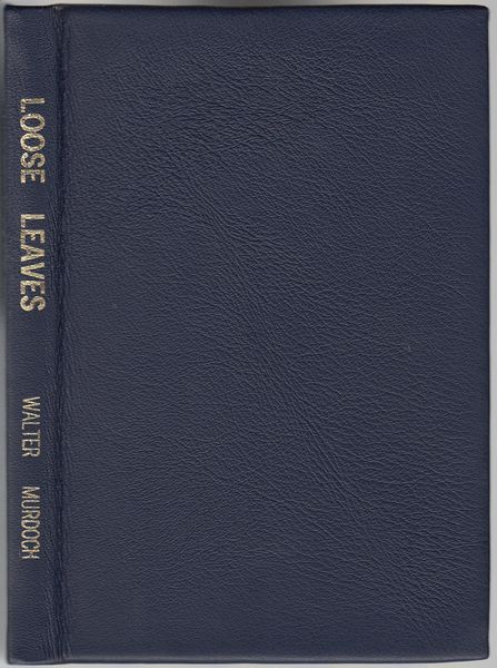 MURDOCH, WALTER. - Loose Leaves.