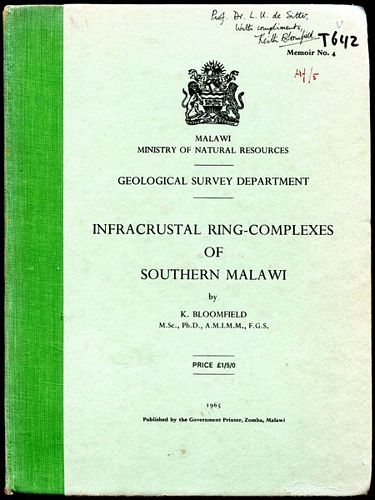 BLOOMFIELD, K. - Infracrustal Ring-Complexes of Southern Malawi.