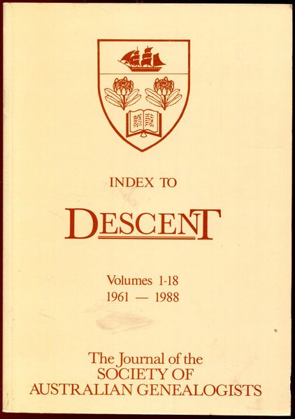  - Index to Descent. An Index to 