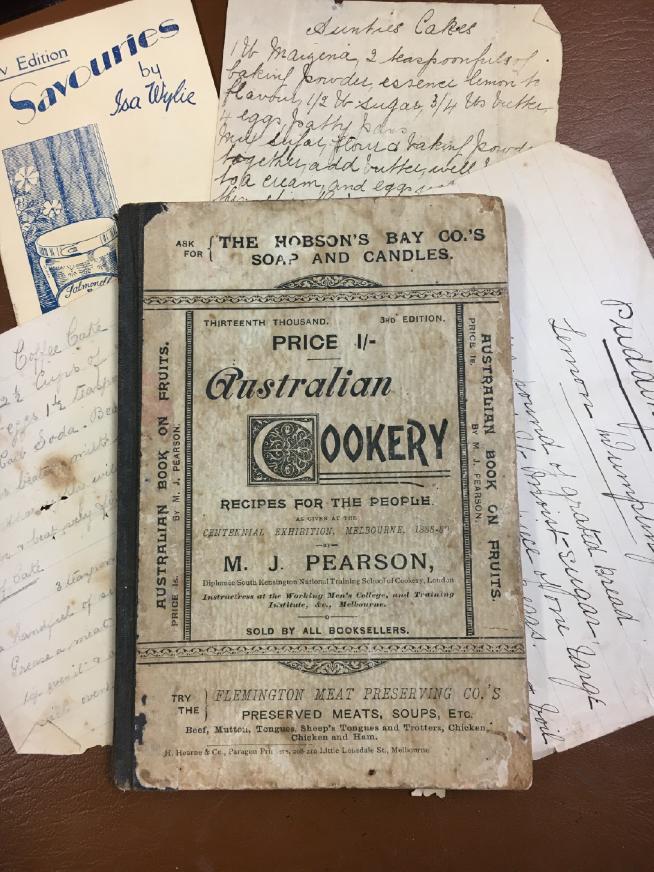 PEARSON, M. J. - Cookery Recipes for the People ( Cover title; Australian Cookery Recipes for the People as Given at the Centennial Exhibition, Melbourne, 1888-89.