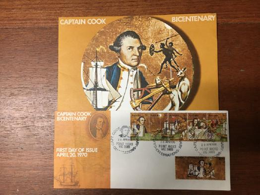 AUSTRALIA POST - Captain Cook Bicentenary - First Day of Issue April 20, 1970.