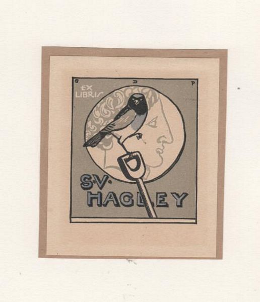 PERROTTET, GEORGE DAVID. - Bookplate: Ex Libris S. V. Hagley.