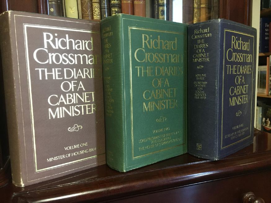 CROSSMAN, RICHARD. - The Diaries Of A Cabinet Minister. Volume I. Minister of Housing 1964-66; Volume II. Lord President of the Council and Leader of The House of Commons 1966-68; Volume III. Secretary of State for Social Services 1968-1970. Three Volume Set.
