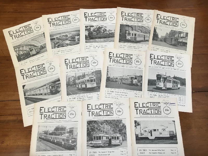 AUSTRALIAN ELECTRIC TRACTION ASSOCIATION. - Electric Traction. 1967 Complete Year of 12 Issues. Vol No. XXII No. 1 - 12.