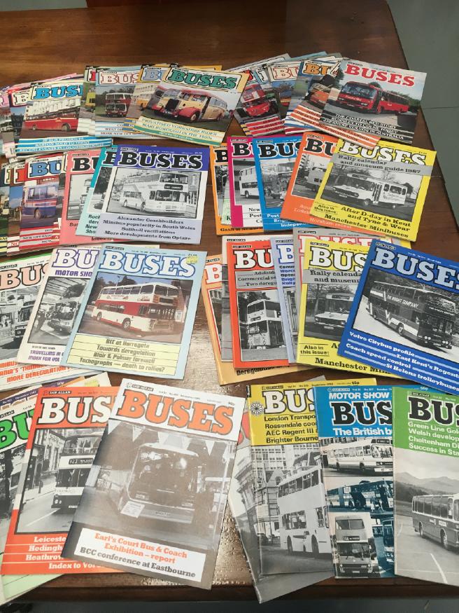  - Buses. Incorporating Passenger Transport. Incomplete run September 1980 Volume 32, No. 306 to March 1991 Volume 43, No. 432. 56 issues in total ( missing 67 issues).