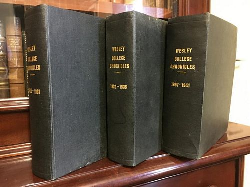WESLEY COLLEGE. - Wesley College Chronicles May 1925 to December 1941. (48 consecutive issues)