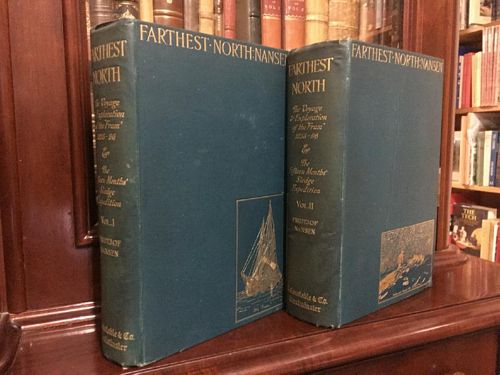NANSEN, FRIDTJOF. - FARTHEST NORTH. Being the record of a Voyage of Exploration of the Ship Fram, 1893-96, And of a Fifteen Months' Sleigh Journey by Dr. Nansen and Lieut. Johansen with an Appendix by Otto Sverdrup Captain of the Fram.