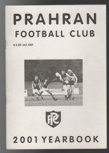 MACKAY, TOD; Compiler. - Prahran Football Club 2001 Yearbook: Seniors, Reserves, Club XVIII, Under 9, 10, 12, & 14.