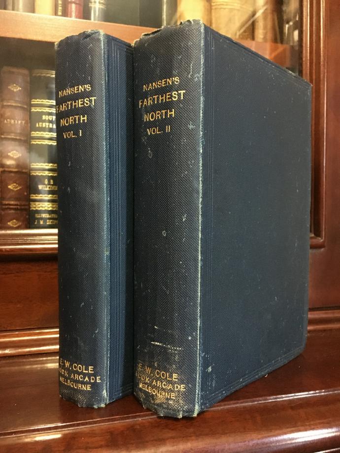 NANSEN, FRIDTJOF. - FARTHEST NORTH. Being the record of a Voyage of Exploration of the Ship Fram, 1893-96, And of a Fifteen Months' Sleigh Journey by Dr. Nansen and Lieut. Johansen with an Appendix by Otto Sverdrup Captain of the Fram.