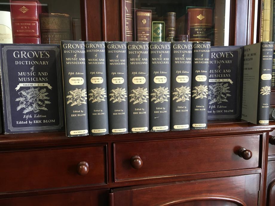 BLOM, ERIC. - Grove's Dictionary of Music and Musicians. Ten Volume Set.