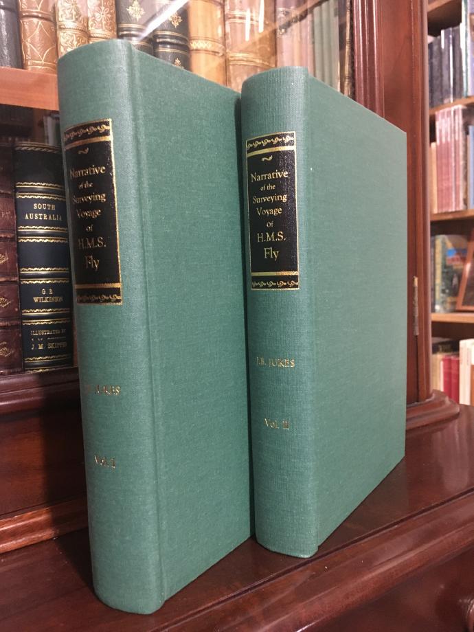 JUKES, J BEETE. - Narrative of the Surveying Voyage of H.M.S. Fly, Commanded by Captain F. P. Blackwood, R. N. in Torres Strait, New Guinea, and other Islands of the Eastern Archipelago, During the Years 1842-1846: Together with an Excursion into the Interior of the Eastern Part of Java. Two Volumes.