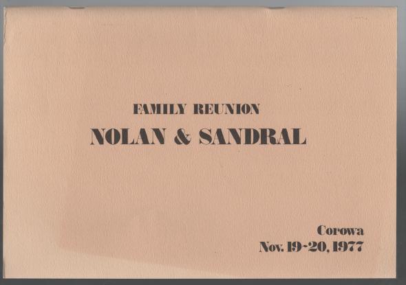 COUGHLAN, A. M. - Family Reunion: Nolan & Sandral - Corowa Nov. 19-20, 1977.